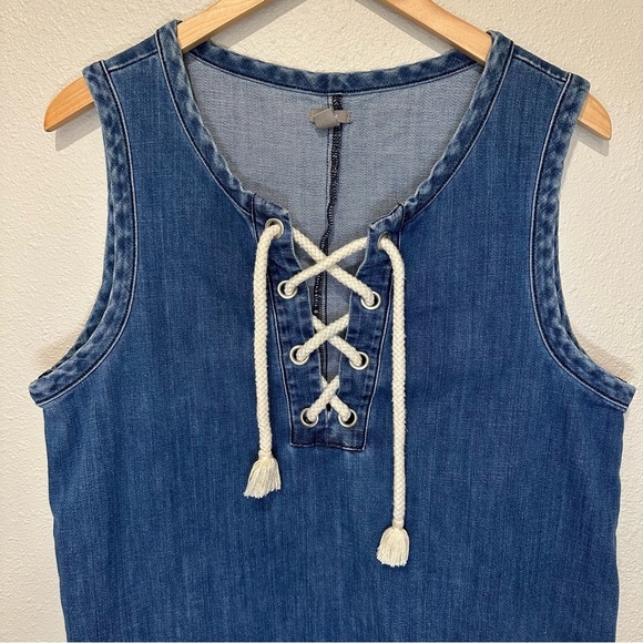 Aerie Denim Dropwaist Dress - Picture 3 of 9